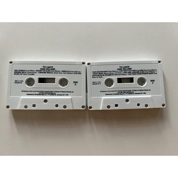 Hank Williams The Legend 2 Cassettes Beautiful Music Co Play Tested EX SMIC 111 - Picture 4 of 5